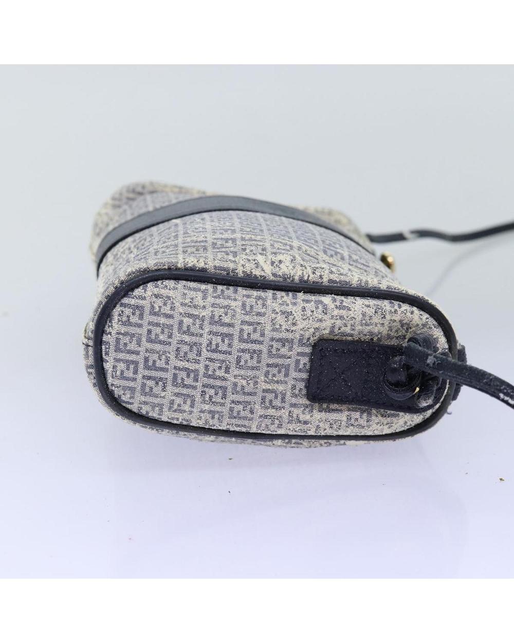 White Canvas Fendi Shoulder Bag