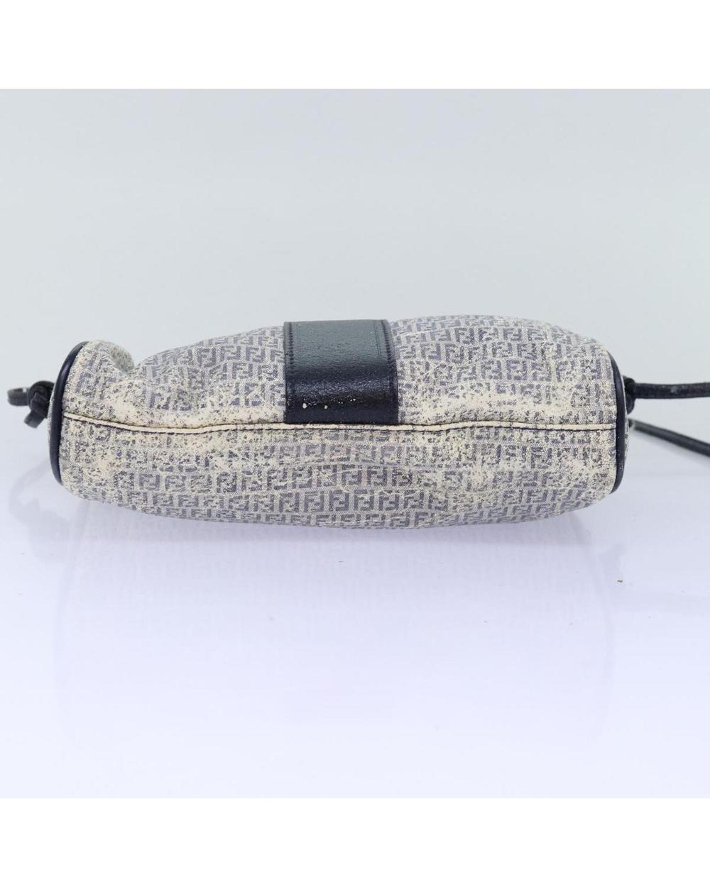 White Canvas Fendi Shoulder Bag