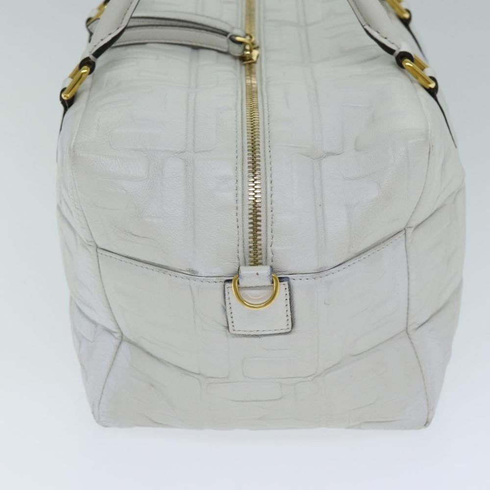 White Leather Fendi Handbag