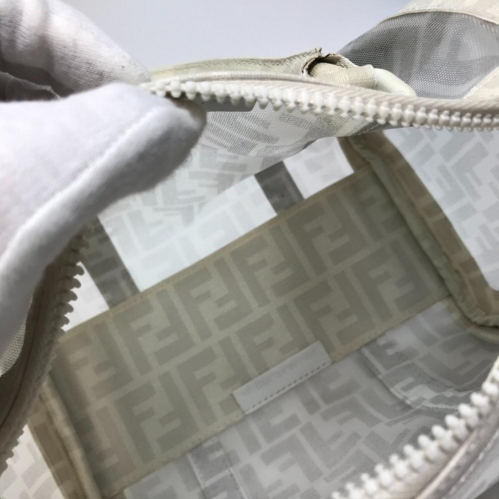 White Leather Fendi Handbag