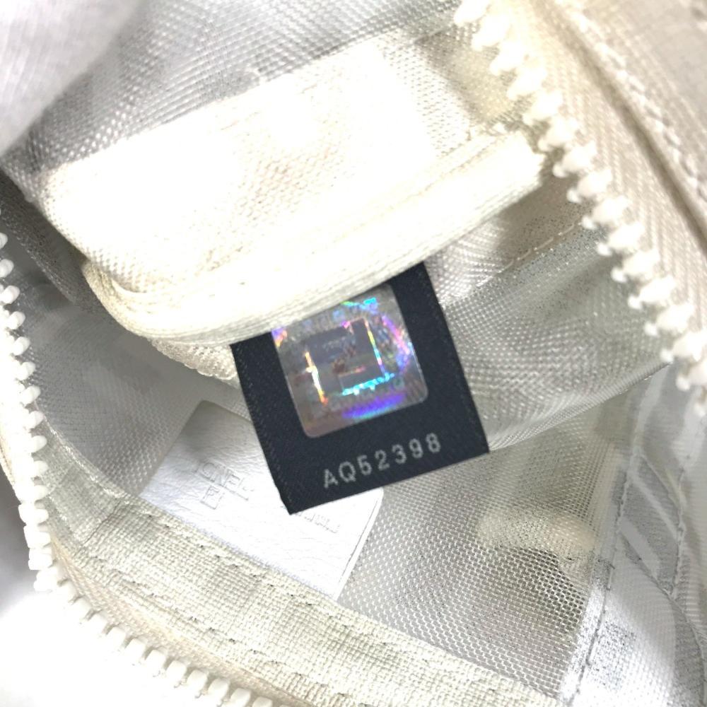 White Leather Fendi Handbag