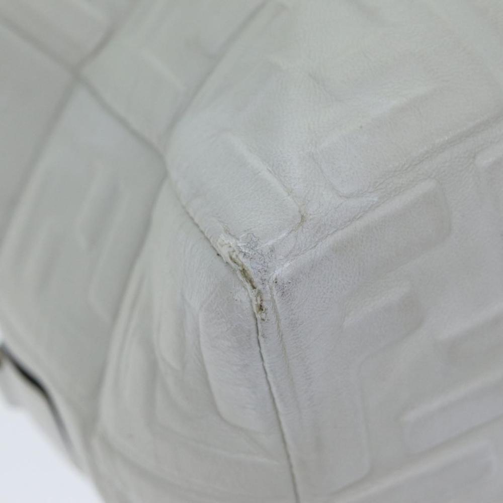 White Leather Fendi Handbag