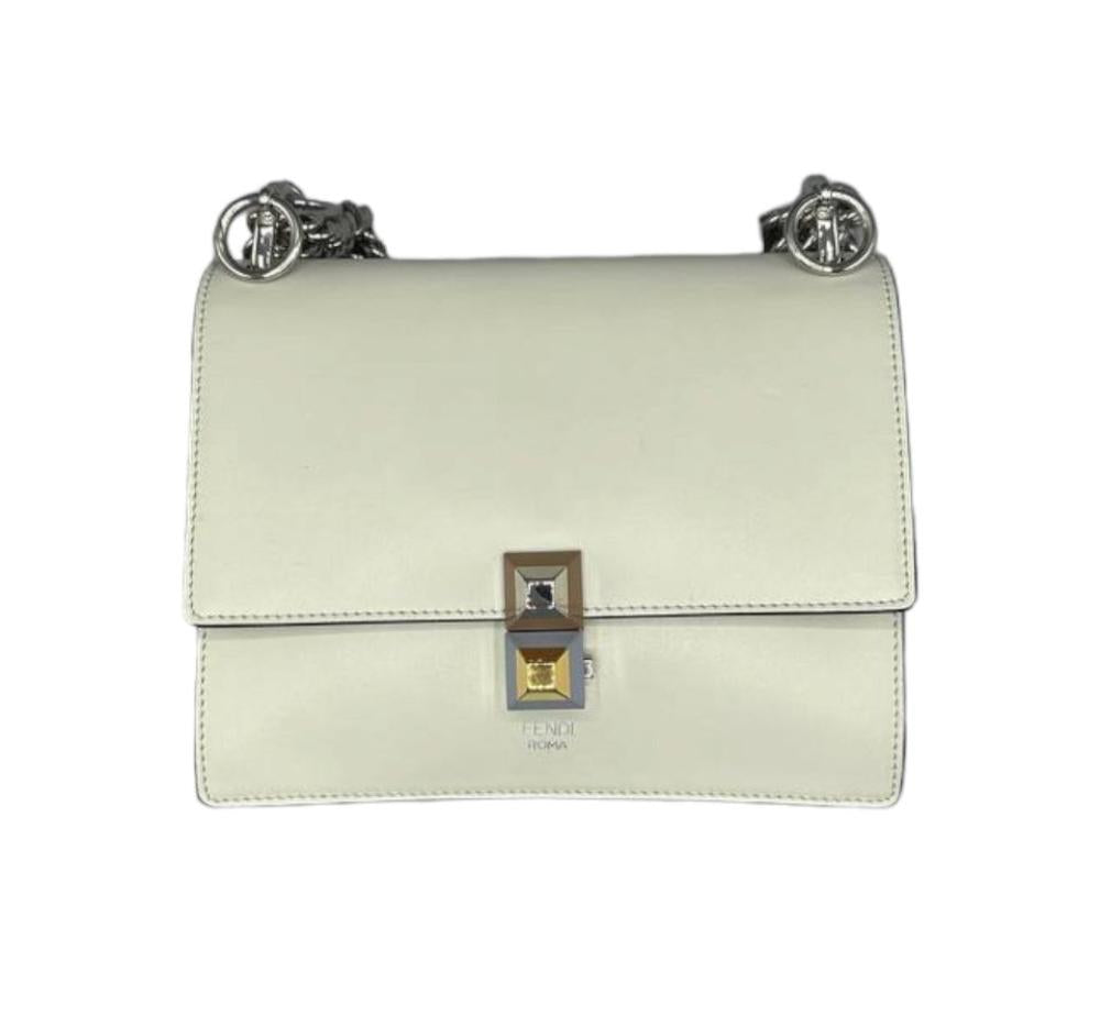 White Leather Fendi Kan I F