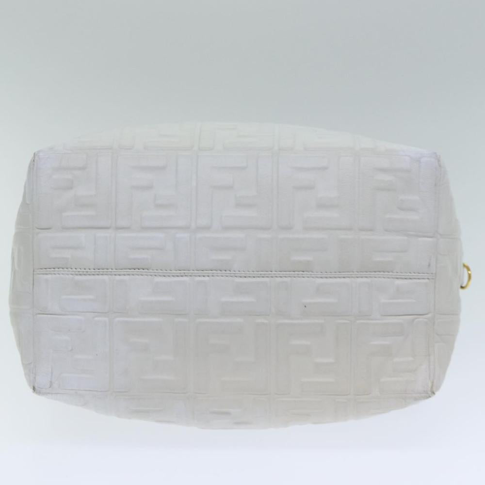White Leather Fendi Handbag