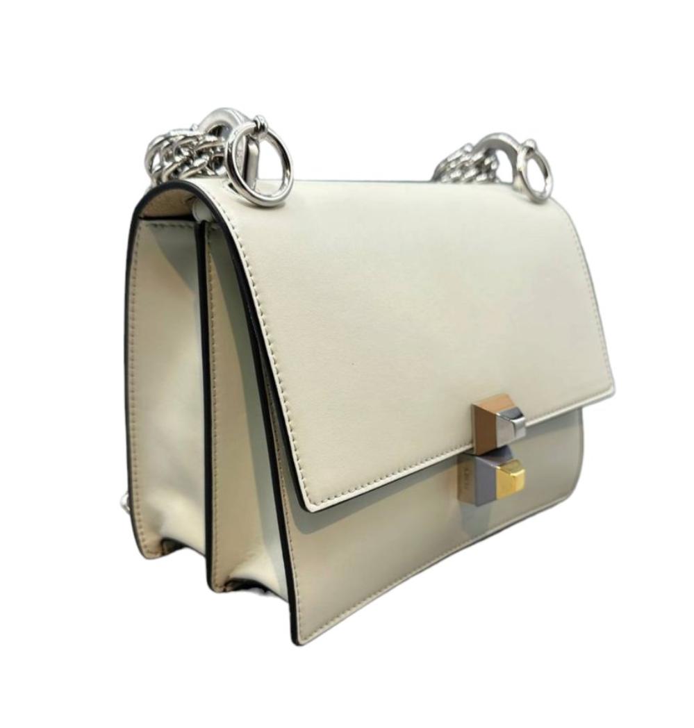 White Leather Fendi Kan I F