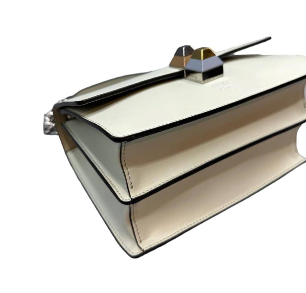 White Leather Fendi Kan I F