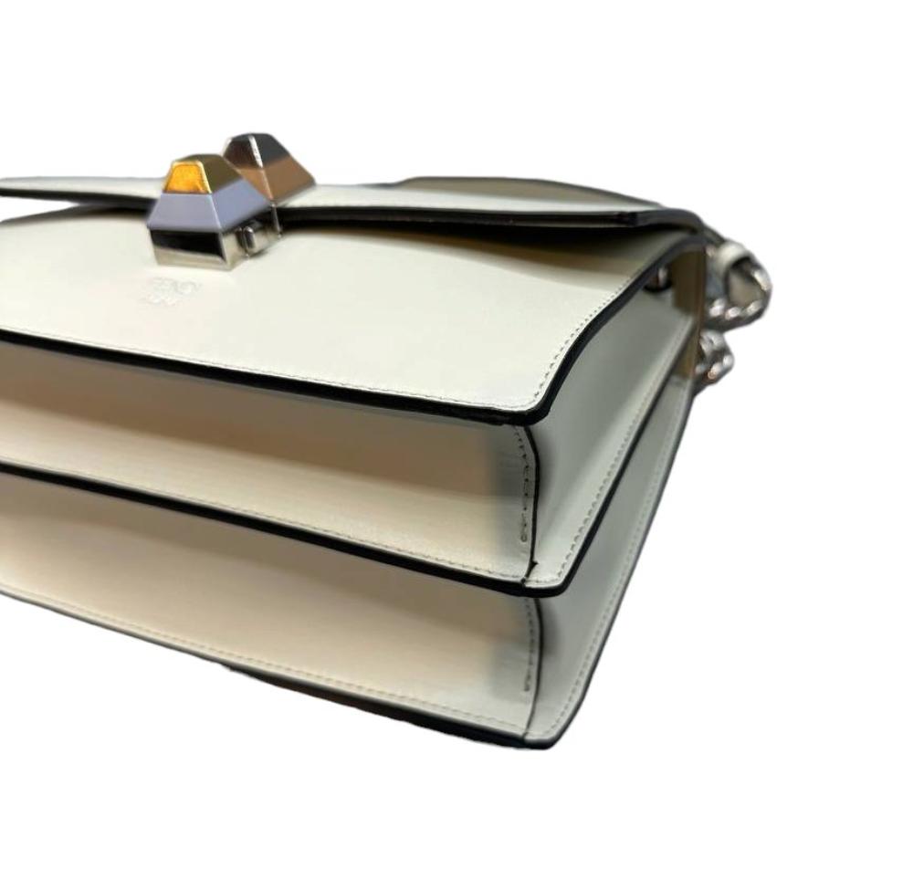White Leather Fendi Kan I F