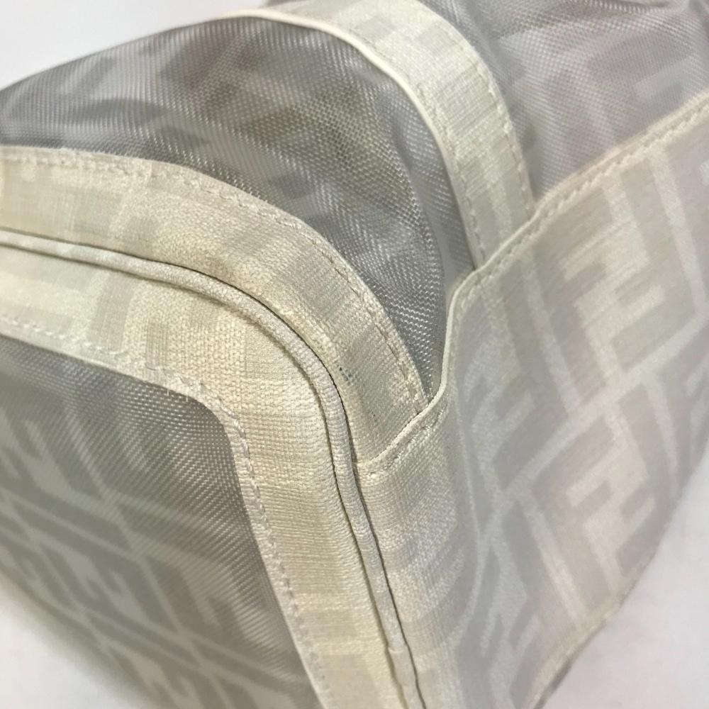 White Leather Fendi Handbag
