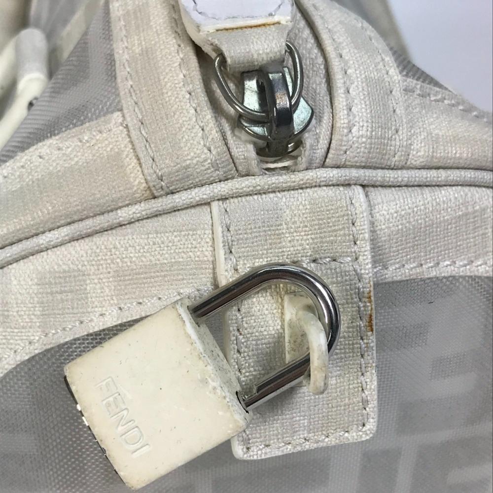 White Leather Fendi Handbag