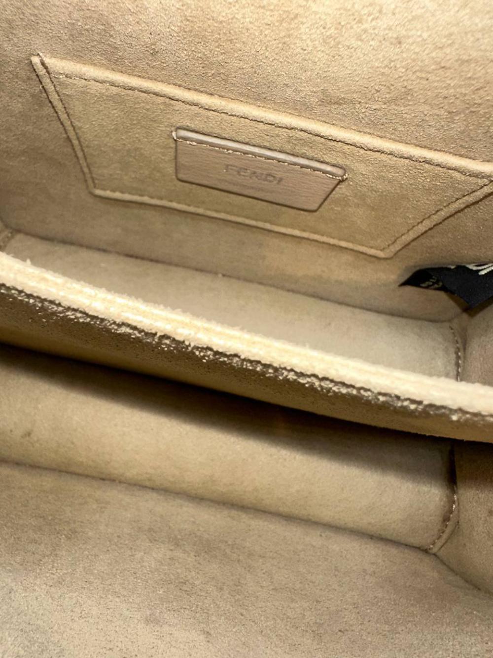 White Leather Fendi Kan I F