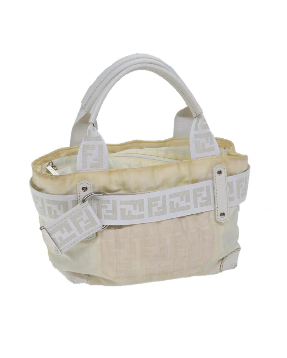 White Nylon Fendi Baguette