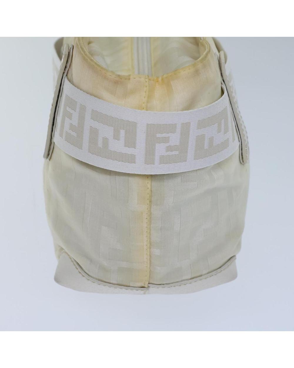 White Nylon Fendi Baguette