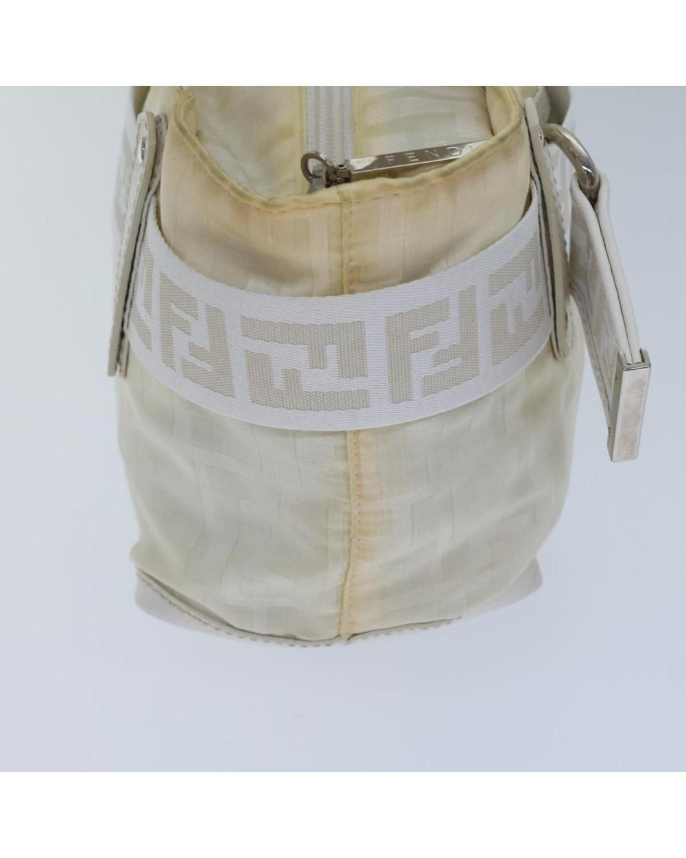 White Nylon Fendi Baguette