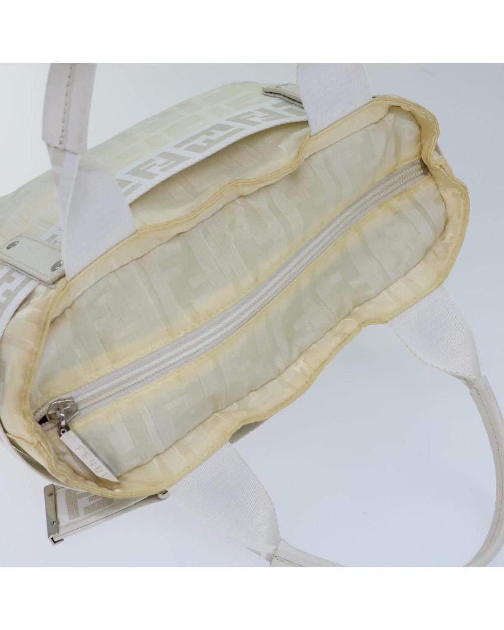 White Nylon Fendi Baguette