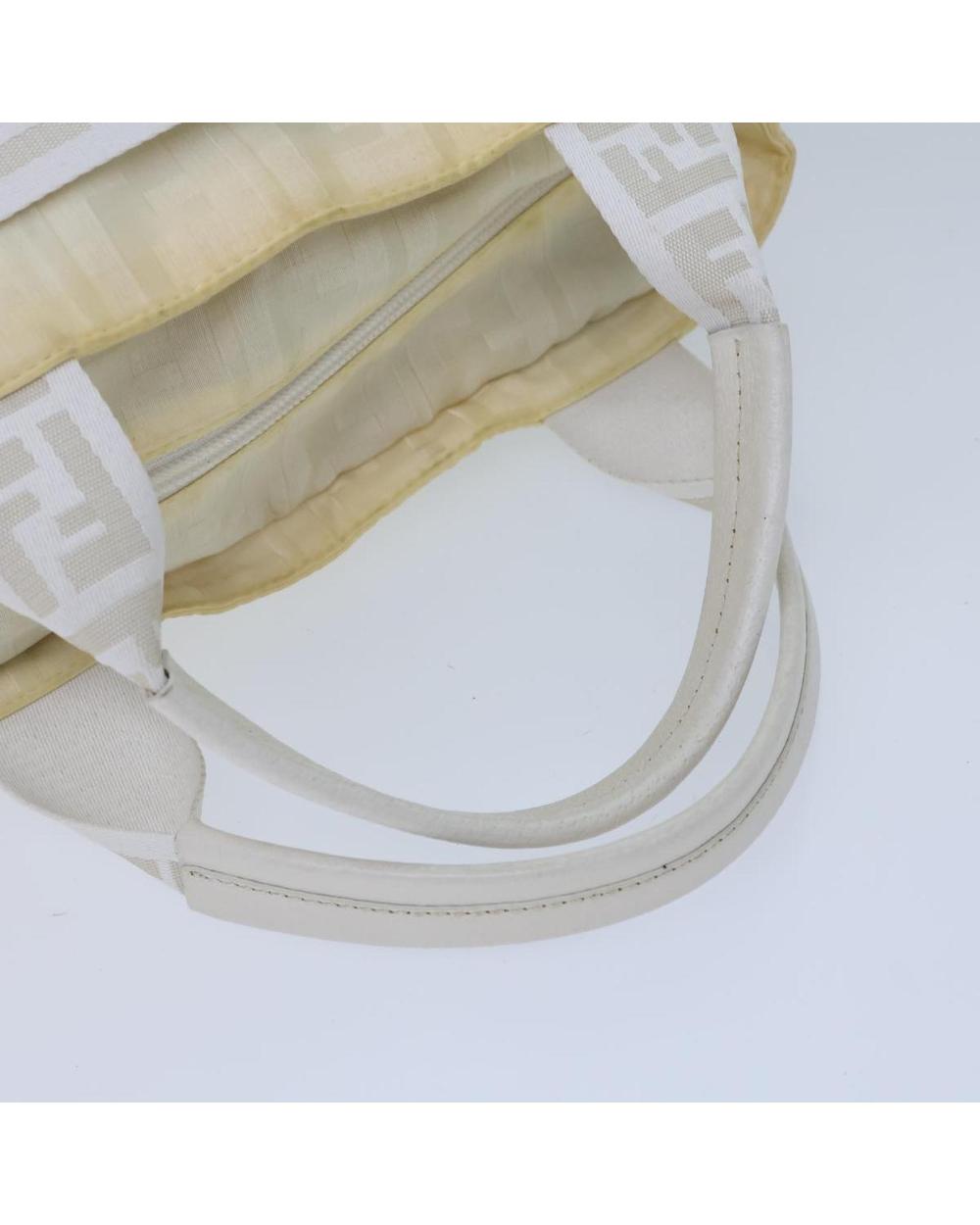 White Nylon Fendi Baguette