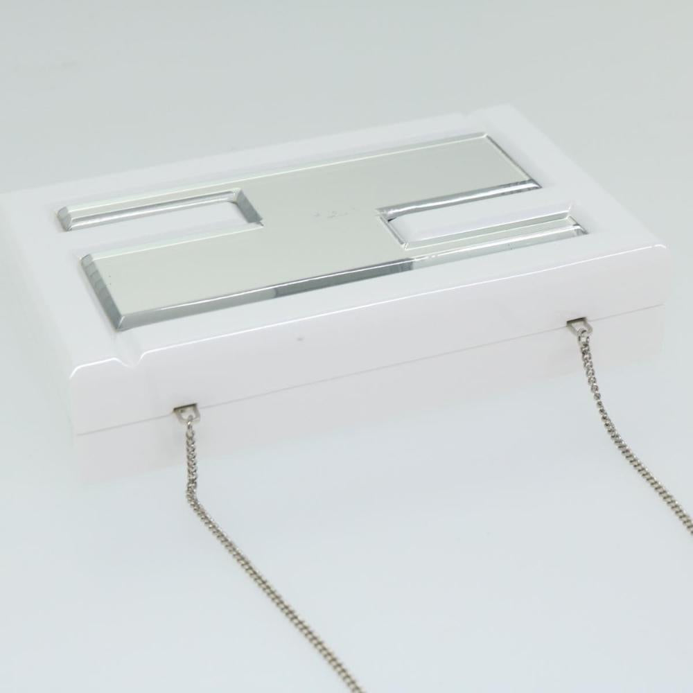White Plastic Fendi Shoulder Bag