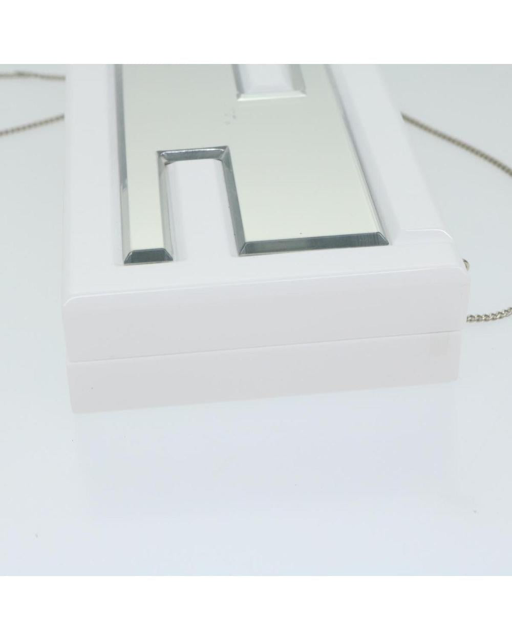 White Plastic Fendi Baguette