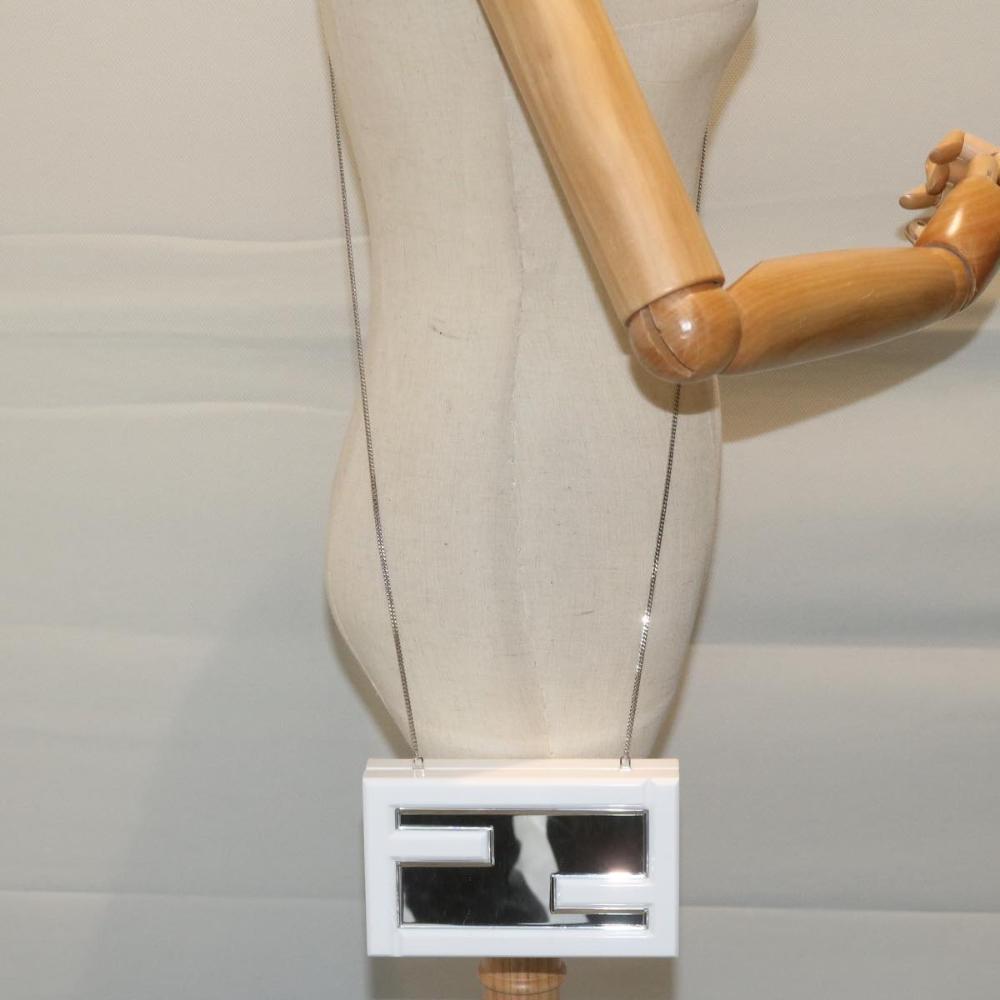White Plastic Fendi Shoulder Bag