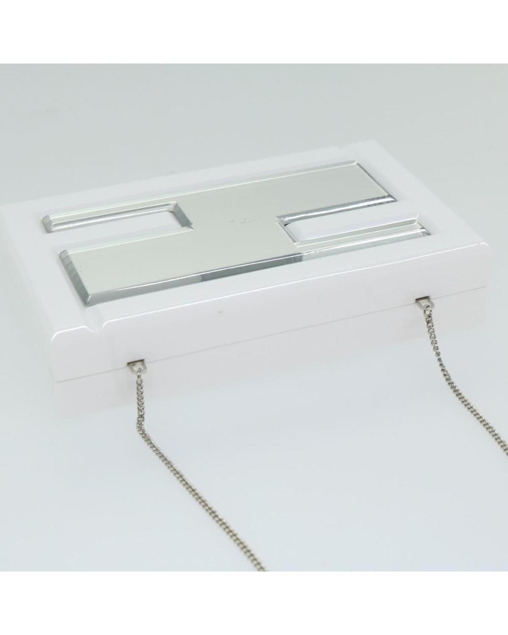 White Plastic Fendi Baguette