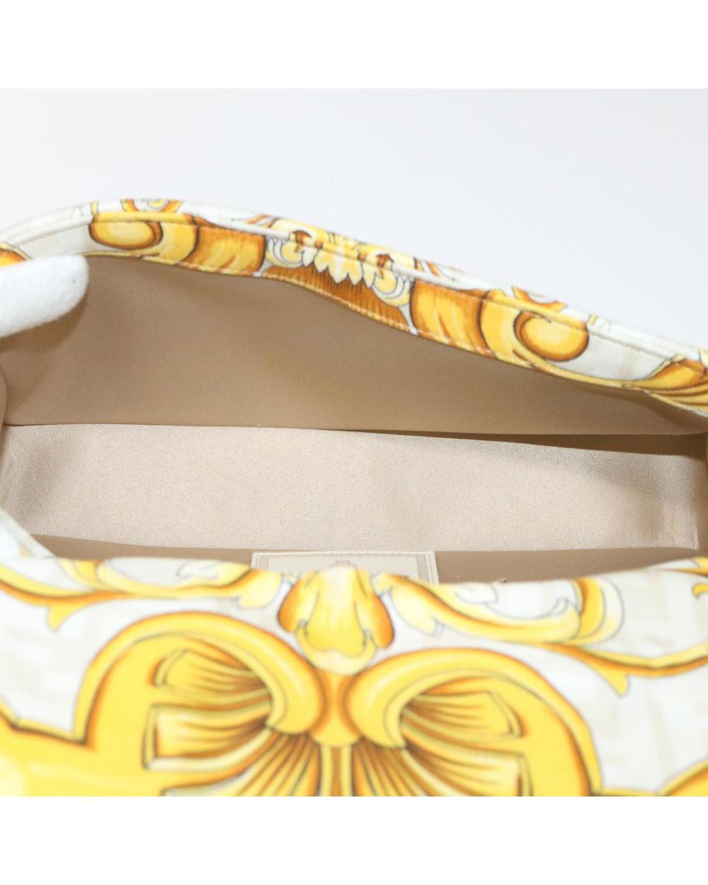 White Polyester Fendi Baguette