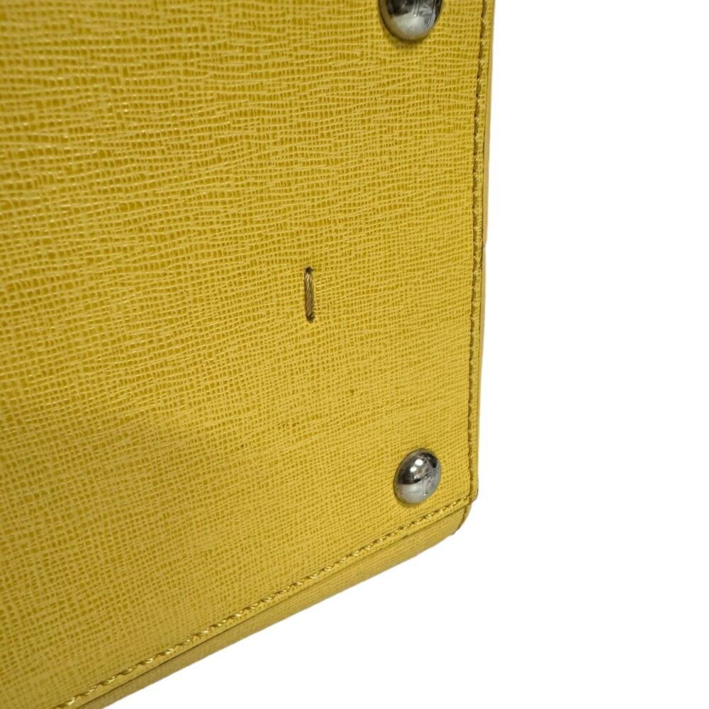 Yellow Leather Fendi Tote