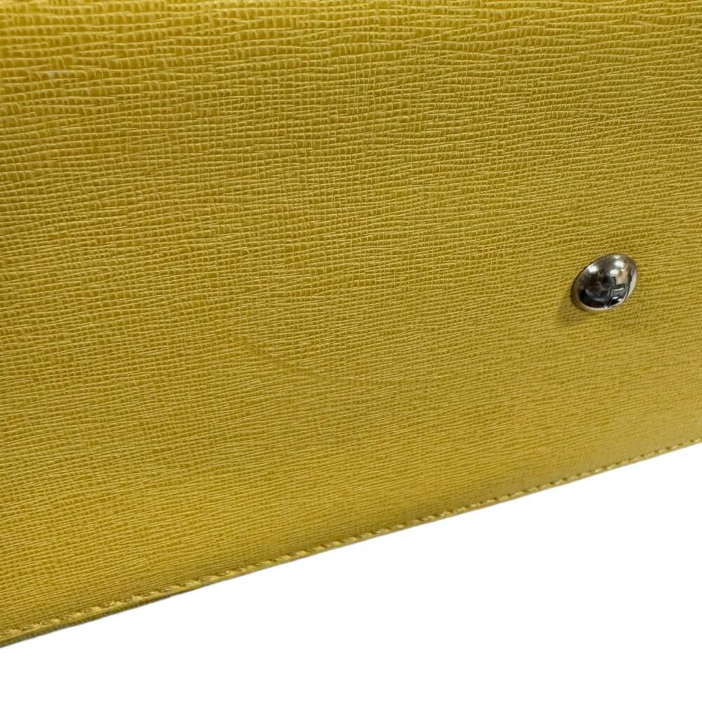 Yellow Leather Fendi Tote