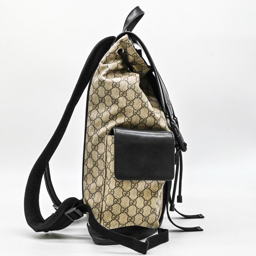 Beige Canvas Gucci Backpack