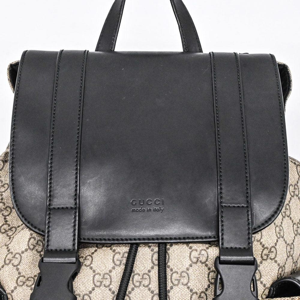 Beige Canvas Gucci Backpack
