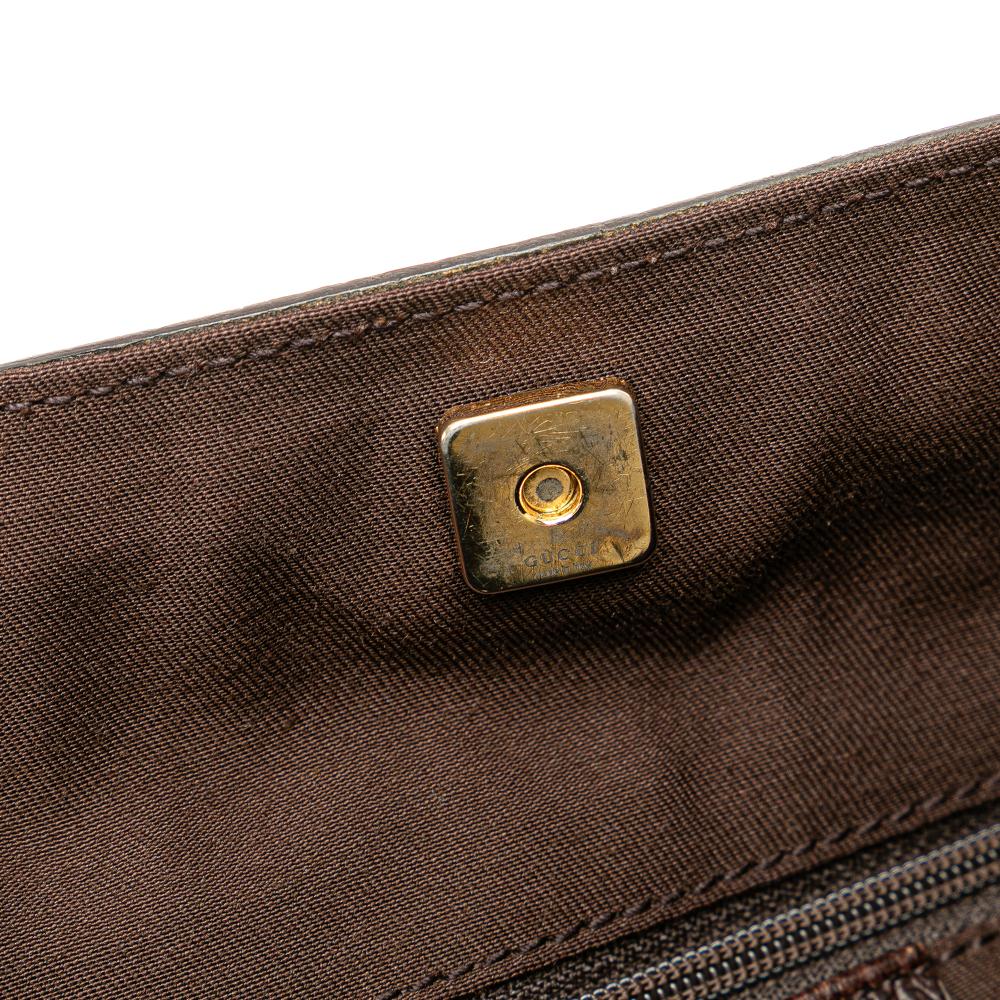 Brown Canvas Gucci Abbey