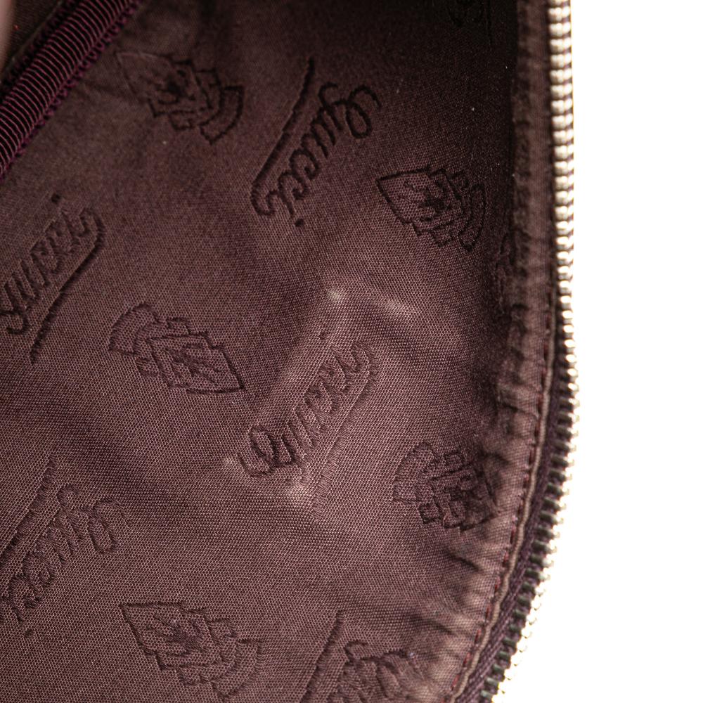 Burgundy Fabric Gucci Belt Bag