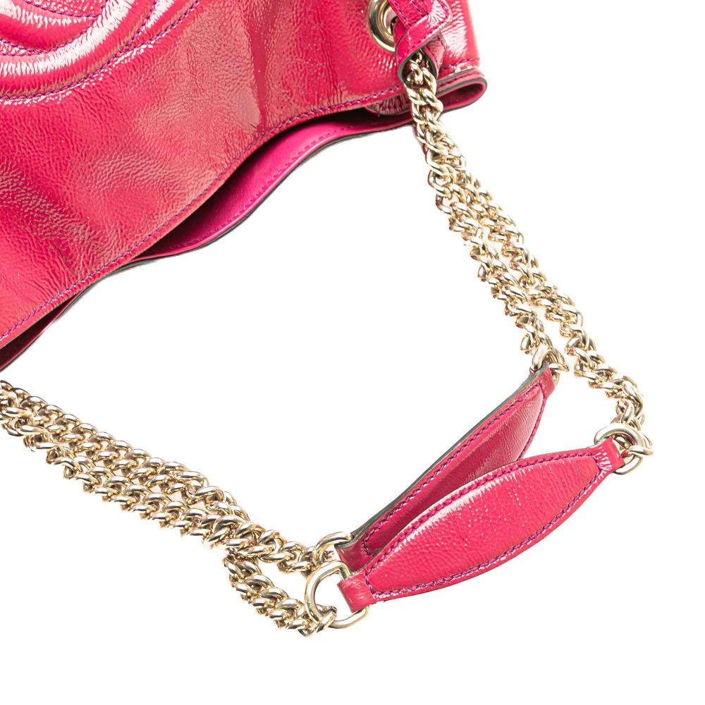 Pink Leather Gucci Tote