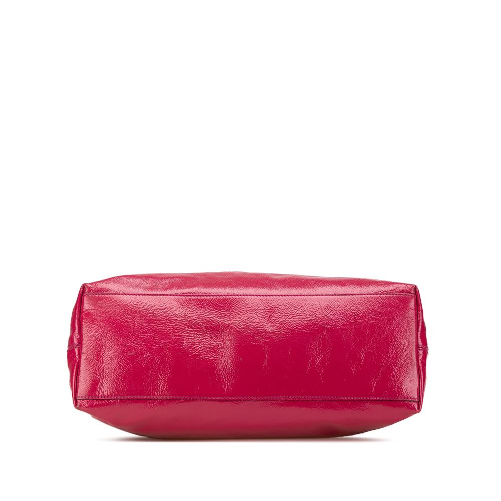 Pink Leather Gucci Tote