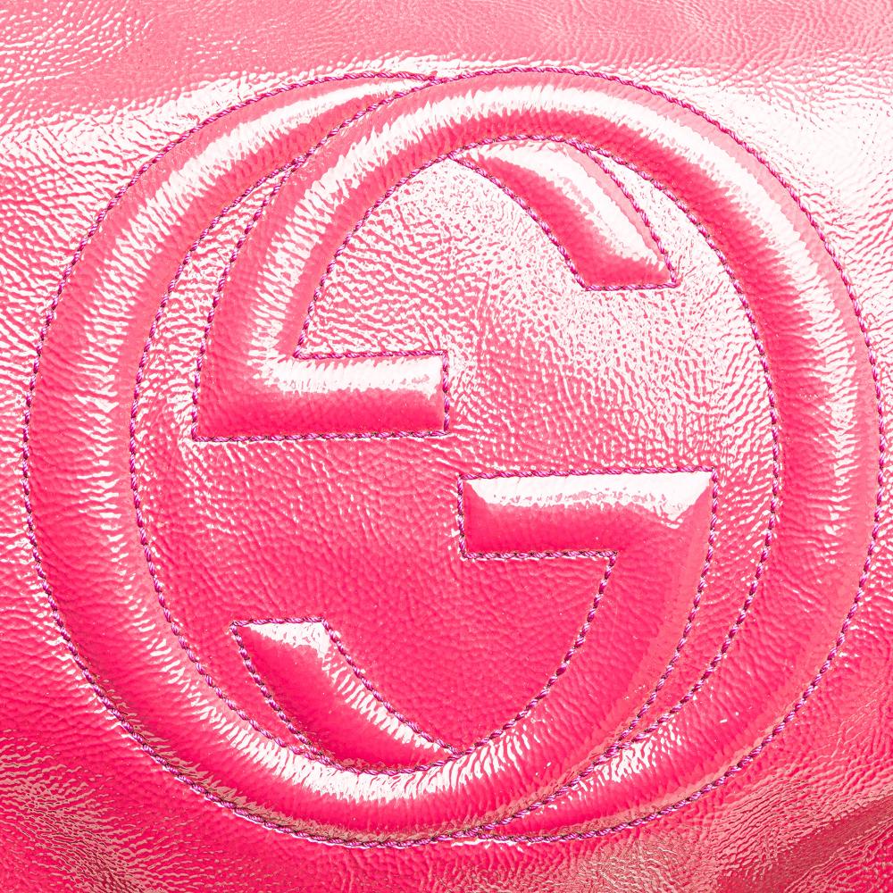 Pink Leather Gucci Tote
