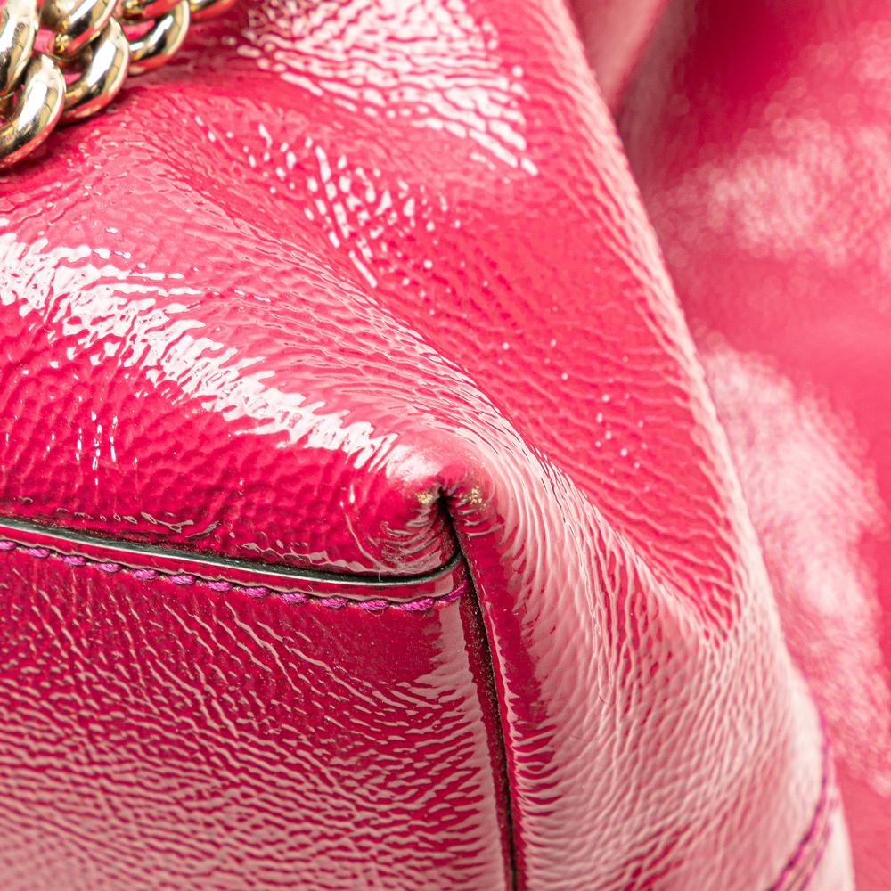 Pink Leather Gucci Tote