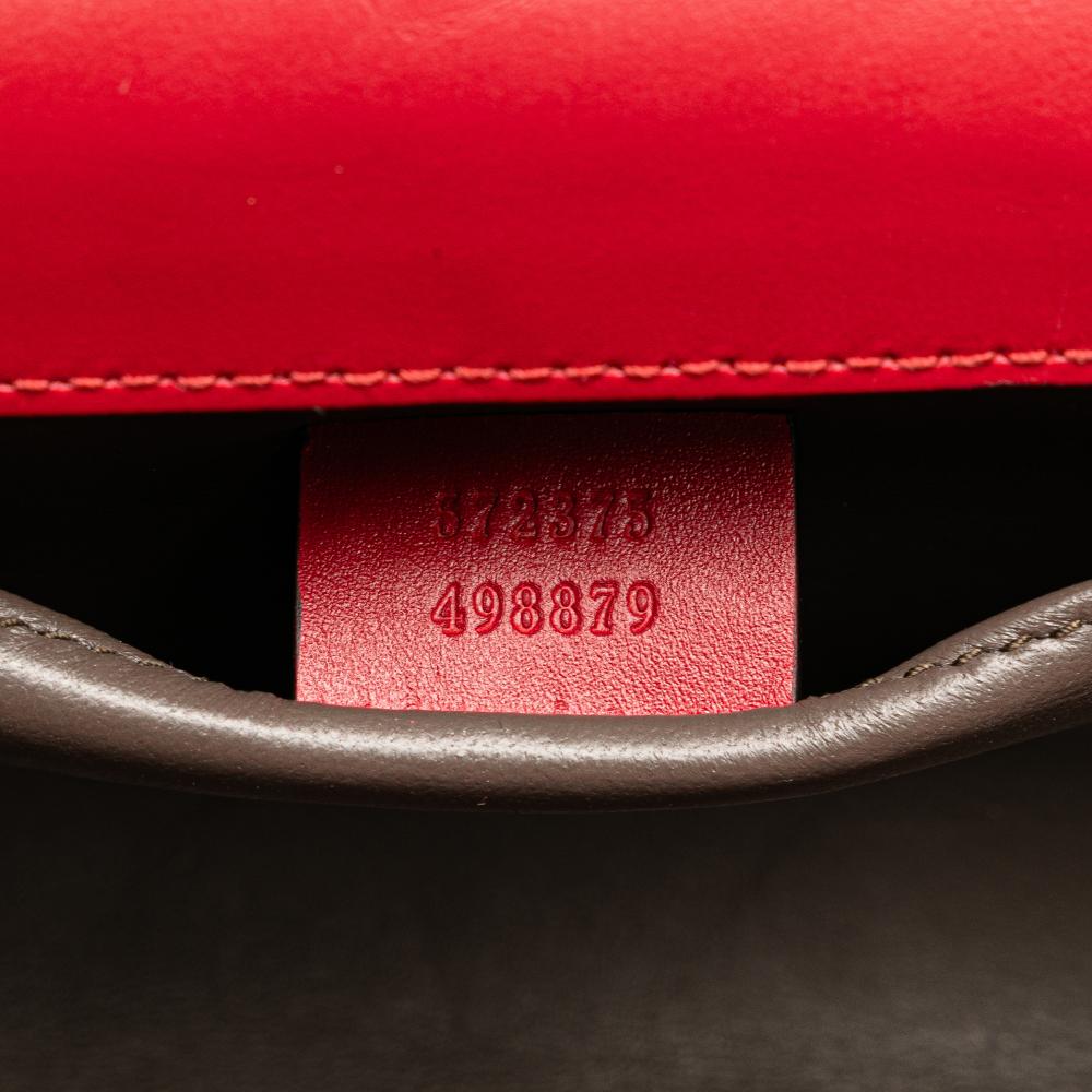 Red Leather Gucci Zumi