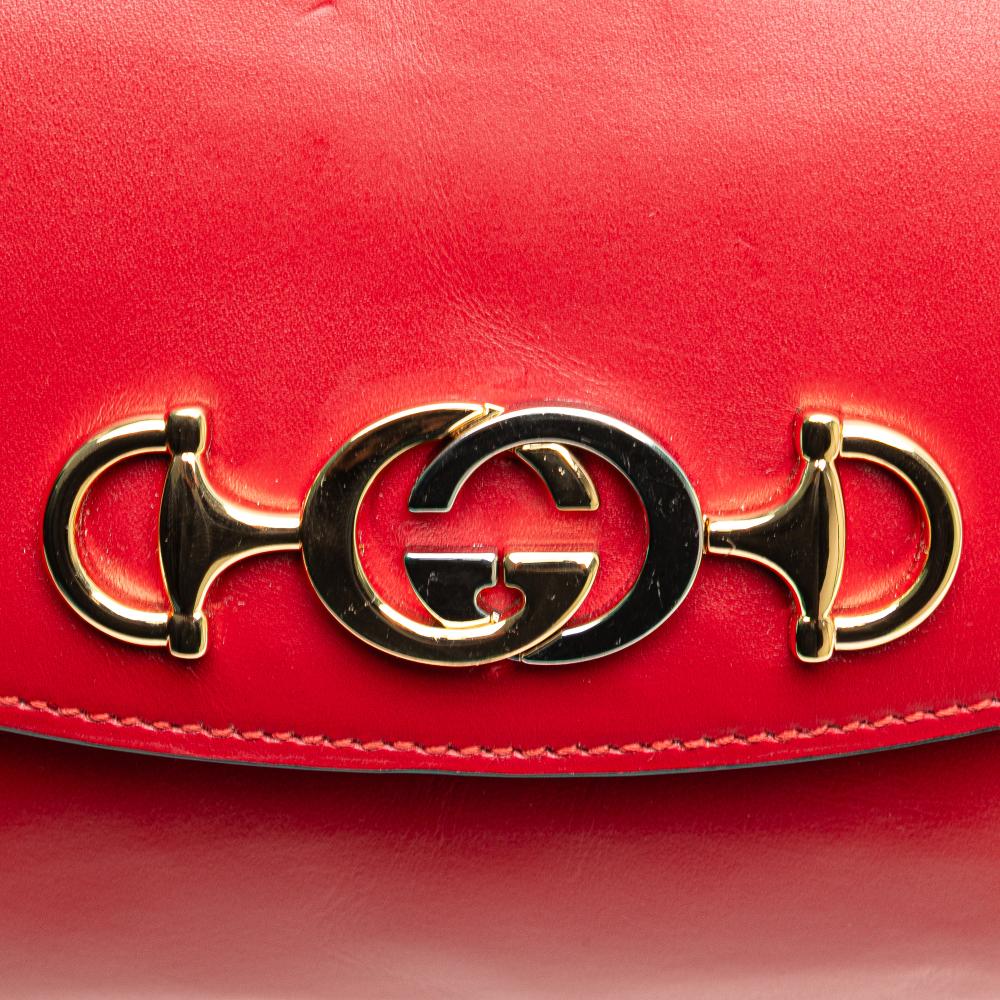 Red Leather Gucci Zumi
