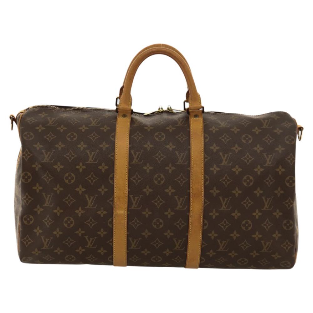 Brown Canvas Louis Vuitton Keepall