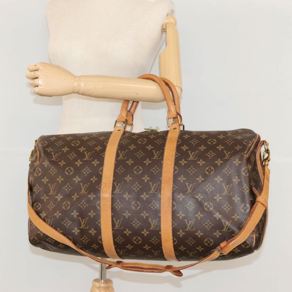 Brown Canvas Louis Vuitton Keepall