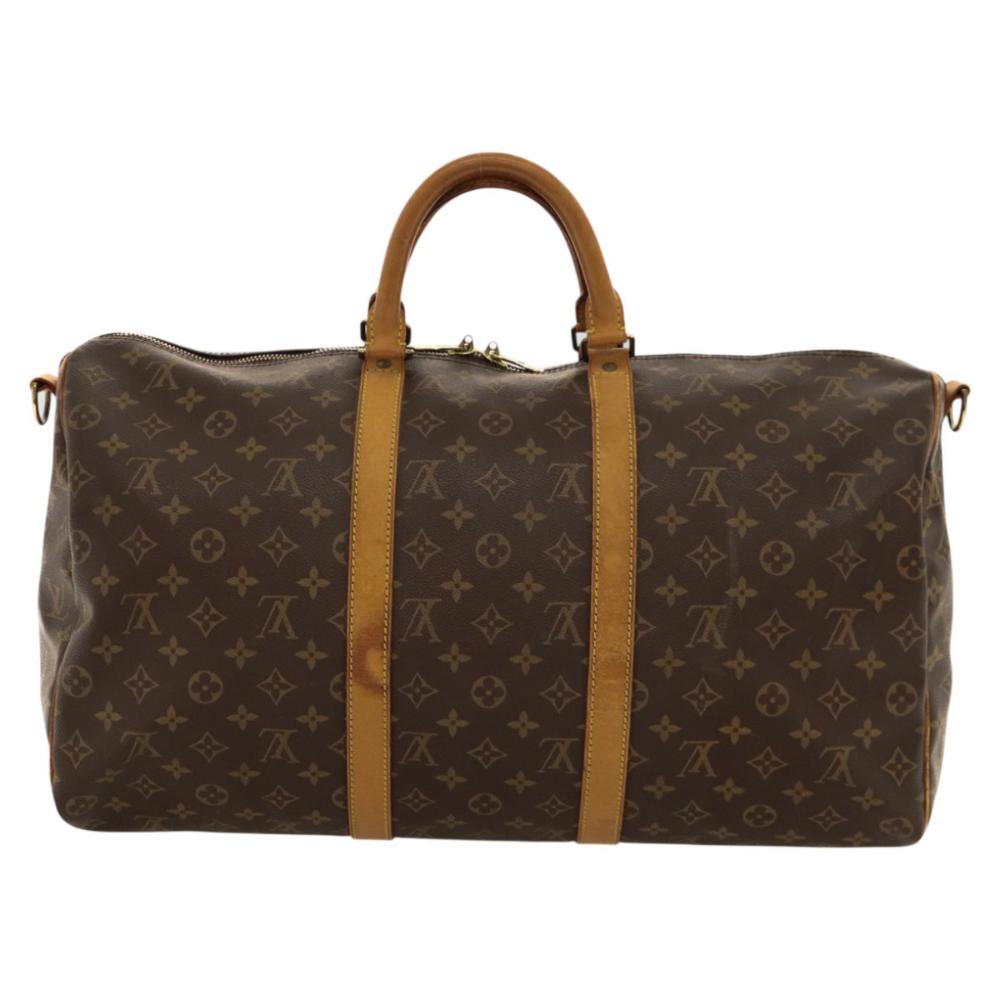 Brown Canvas Louis Vuitton Keepall
