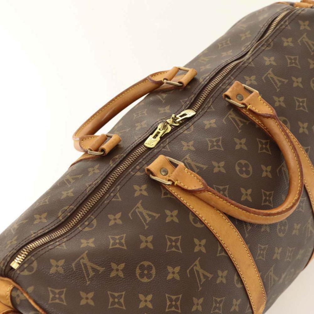 Brown Canvas Louis Vuitton Keepall