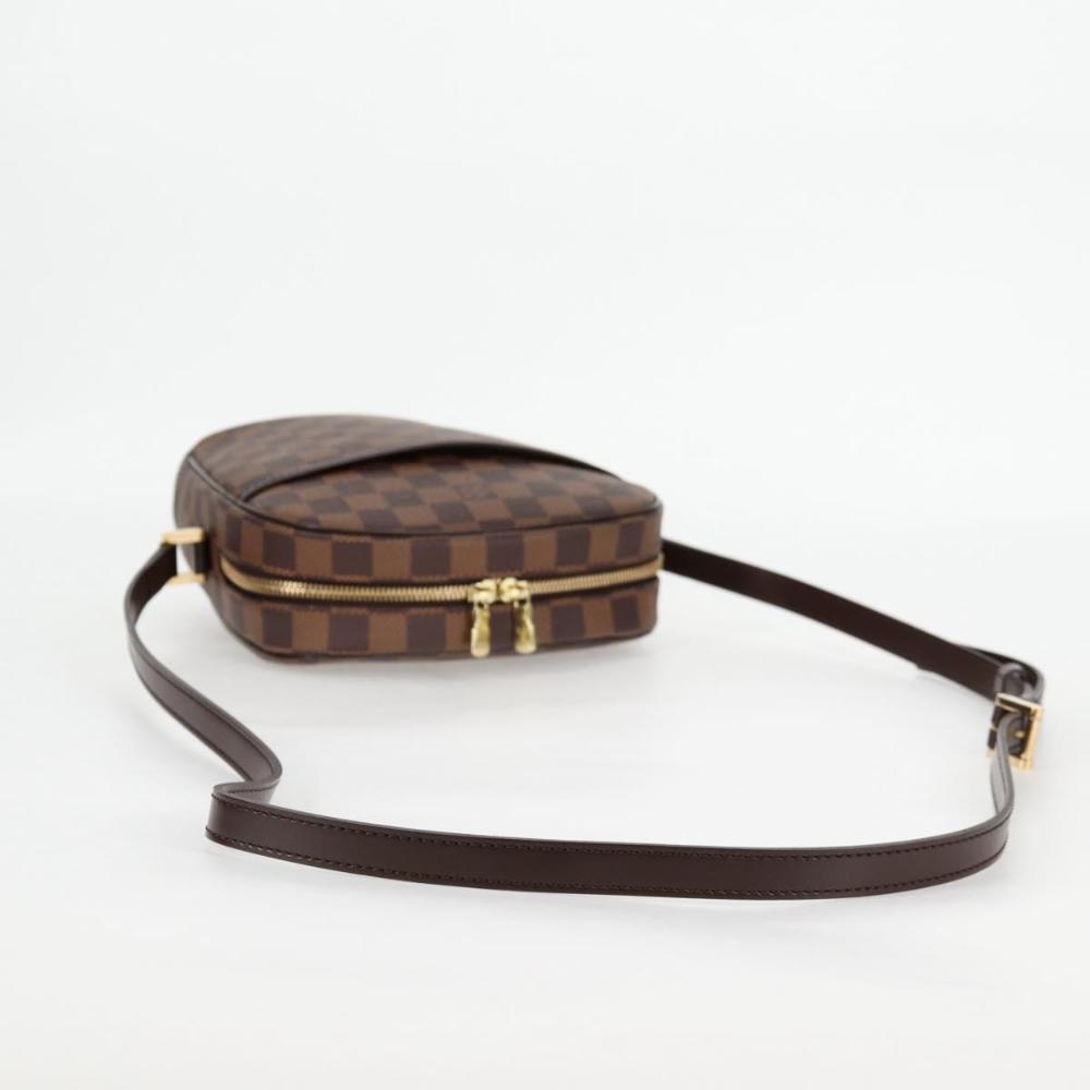 Brown Canvas Louis Vuitton Damier Ebene Ipanema