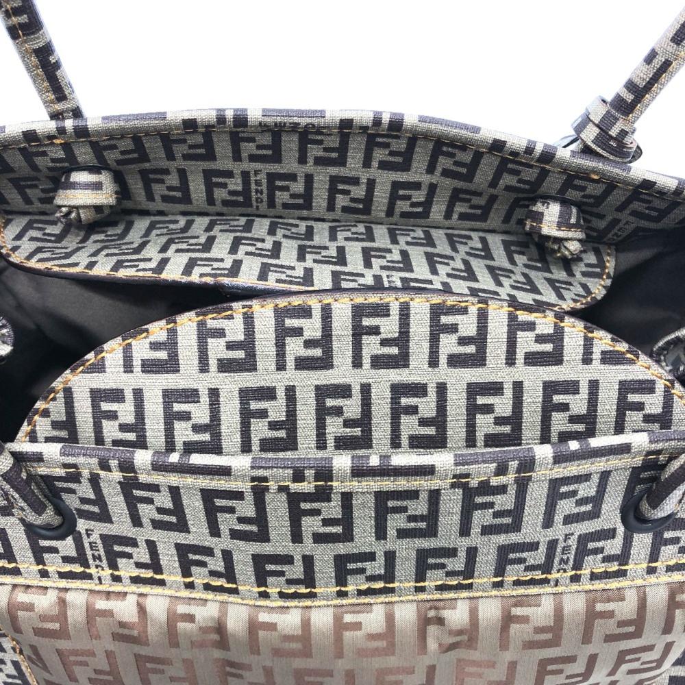 Beige Canvas Fendi Handbag