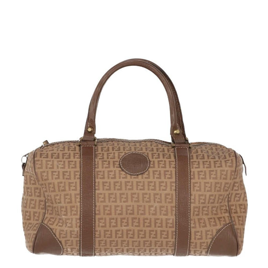 Beige Canvas Fendi Handbag