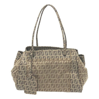 Beige Canvas Fendi Handbag
