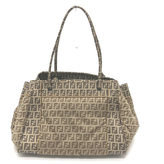 Beige Canvas Fendi Handbag