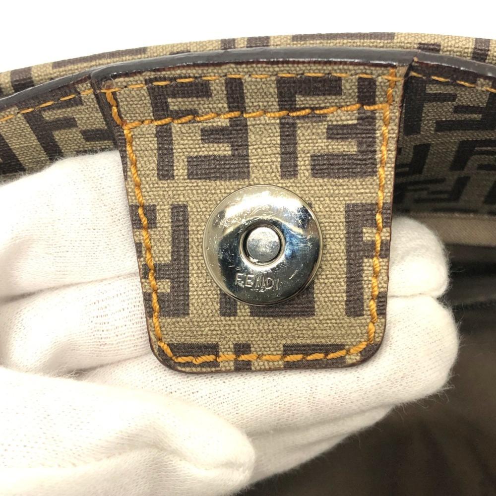 Beige Canvas Fendi Handbag