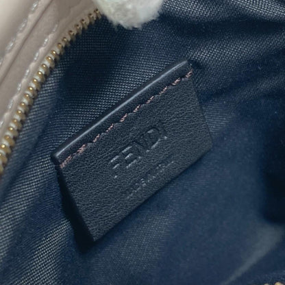 Beige Canvas Fendi Pouch