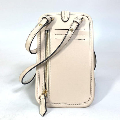 Beige Canvas Fendi Pouch