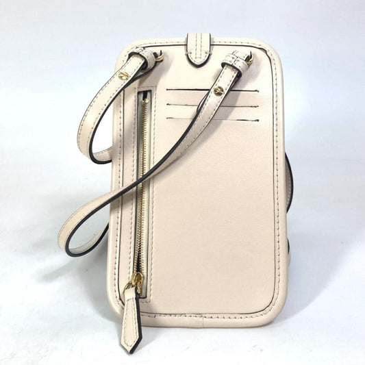 Beige Canvas Fendi Pouch