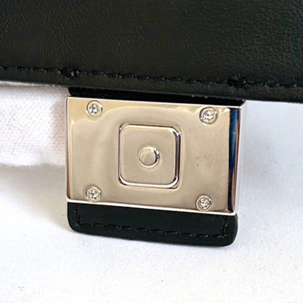 Beige Canvas Fendi Shoulder Bag